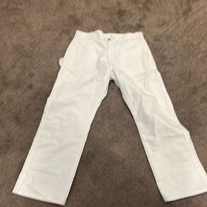 White Dickies Carpenter Pants